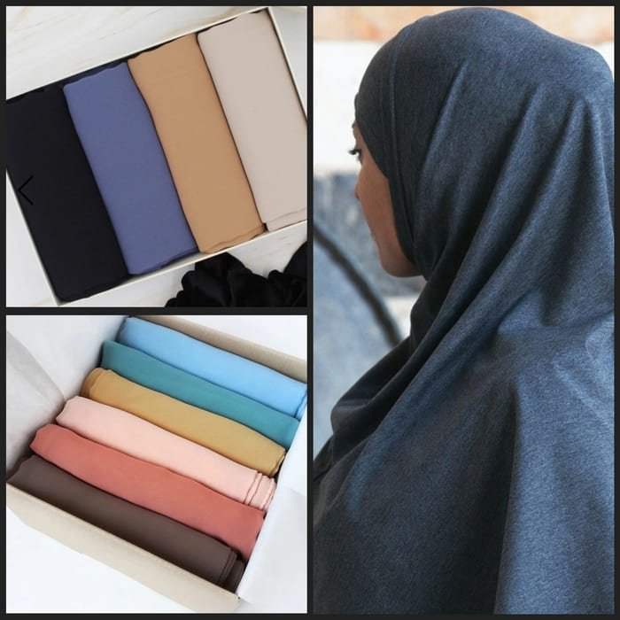 Hijabs com cores neutras
