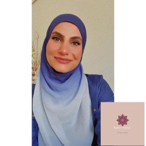 Hijab Degradê Azul