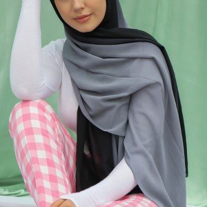 Hijab Degradê Preto