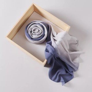 Hijab Degradê tecido Azul