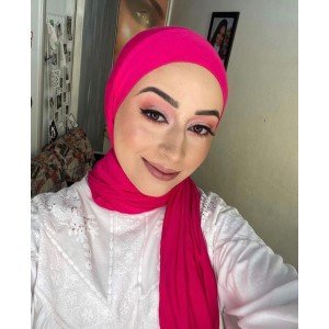Hijab de Malha Pink