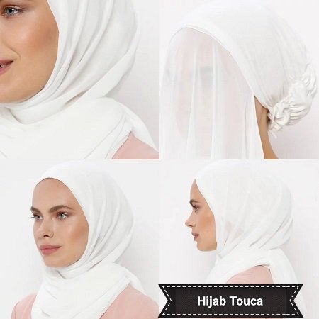 Hijab de touca acoplada