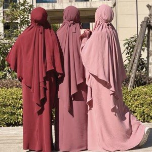 Khimar Hijab Longo e Modesto para Muçulmanas