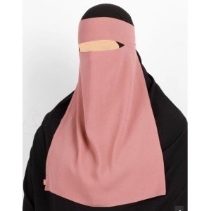 Niqab com laço de amarrar