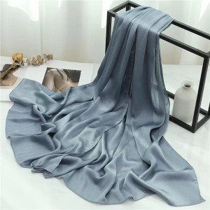Hijab Toque de Seda Azul