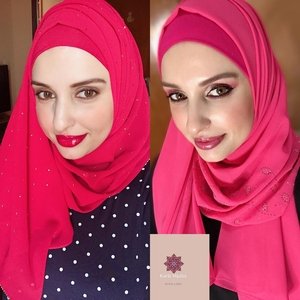 Hijab com Strass Pink