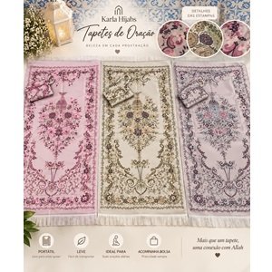 Tapete de rezar florais 