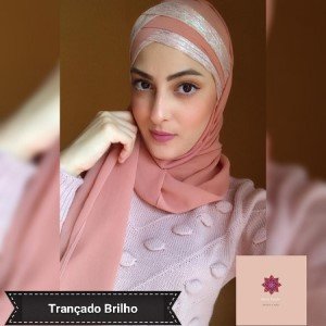 Hijab Trançado Brilho 